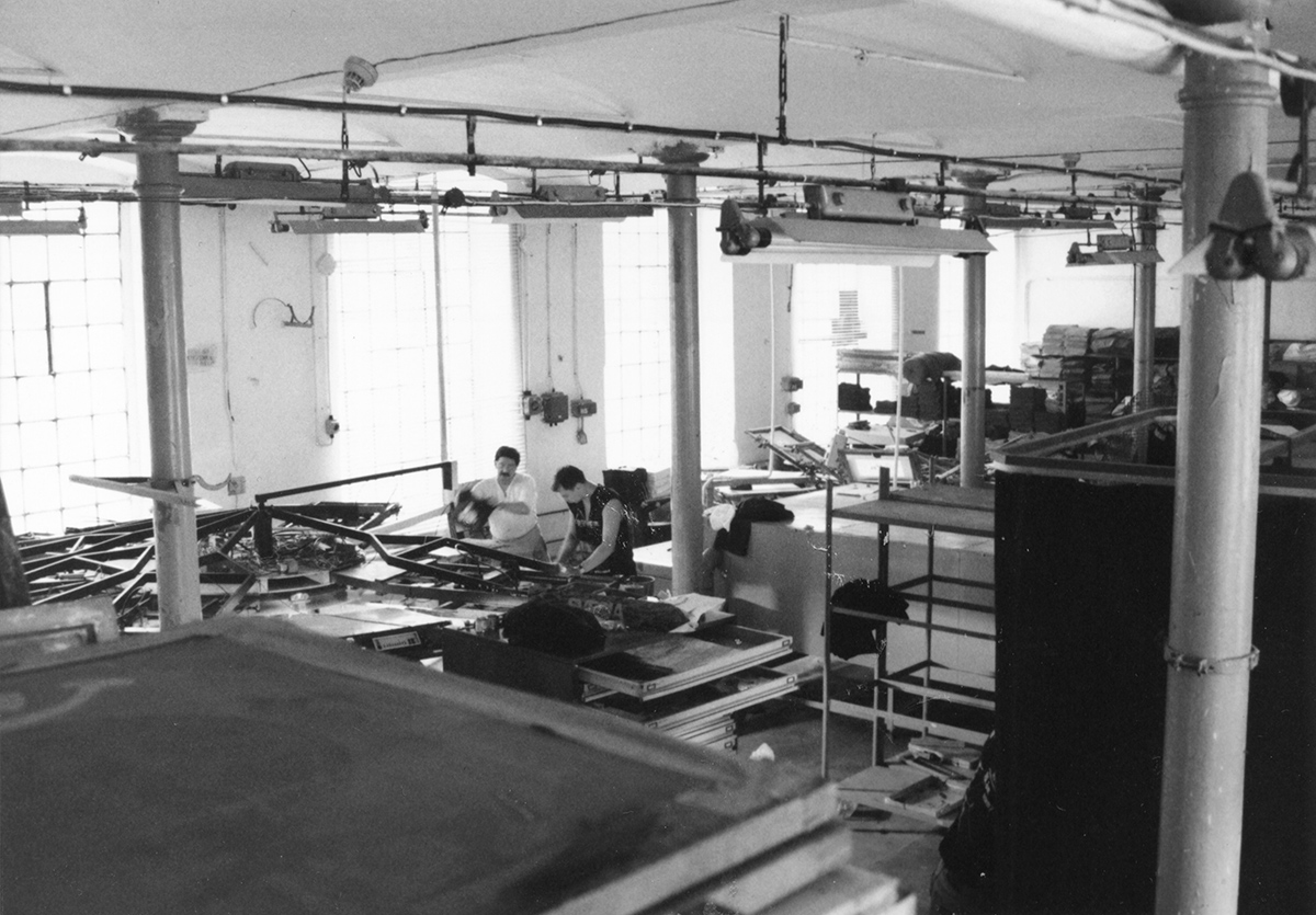 hala produkcyjna
w fabryce Biedermana w Łodzi przy ul. Kilińskiego 1/3
rok 1996
